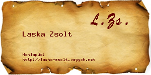 Laska Zsolt névjegykártya