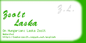 zsolt laska business card